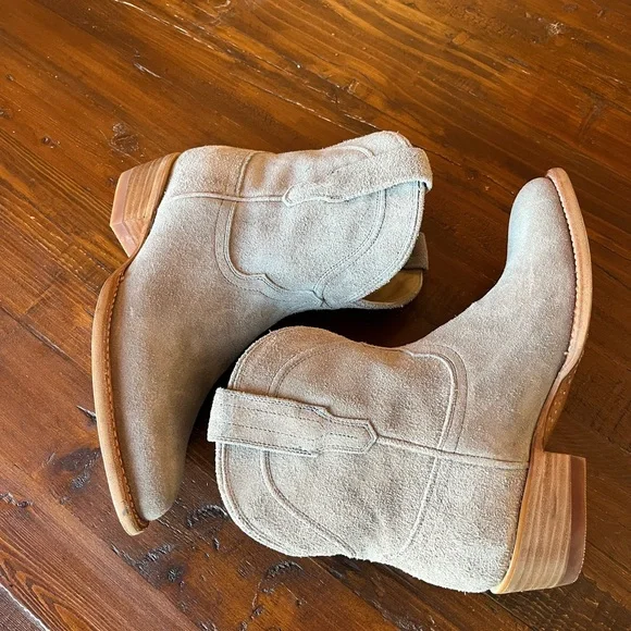 Tecovas - The Lucy - Cowboy Boots / Booties Gray Suede - 7.5 B - Picture 6 of 9